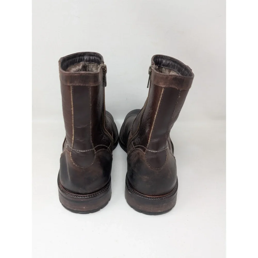 Johnston & Murphy 20-8836 Men's‎ Boots Ankle Shearling Lined Leather 10M Brown